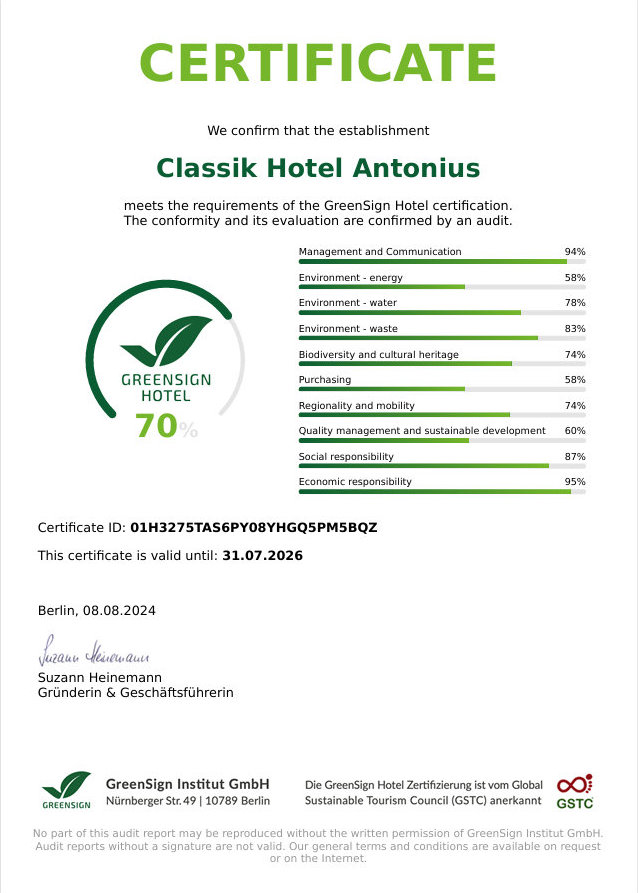 hotel-antonius-koeln-green-sign-certificate-englisch hotel-antonius-koeln-green-sign-certificate