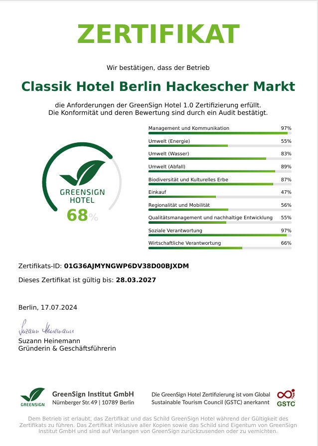 hotel-hackescher-markt-berlin-green-sign-zertifikat-deutsch hotel-hackescher-markt-berlin-green-sign-zertifikat