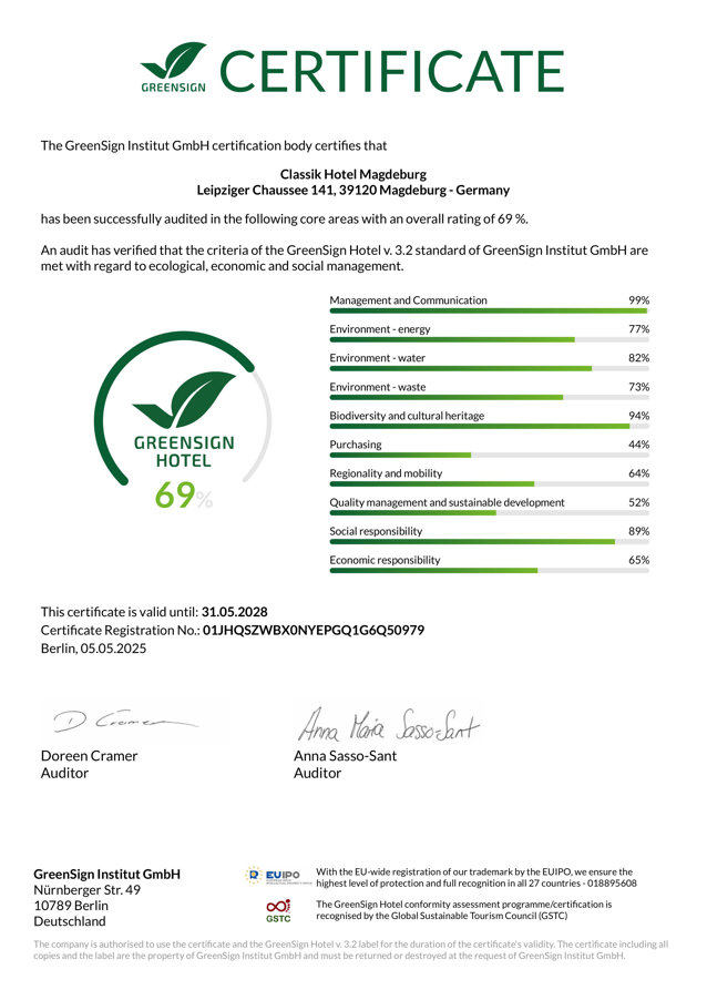 hotel-magdeburg-green-sign-certificate-englisch hotel-magdeburg-sustainability-barometer-english