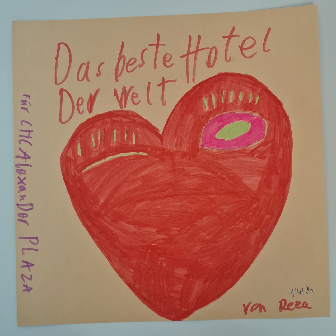 gemaltes Bild mit einem herz