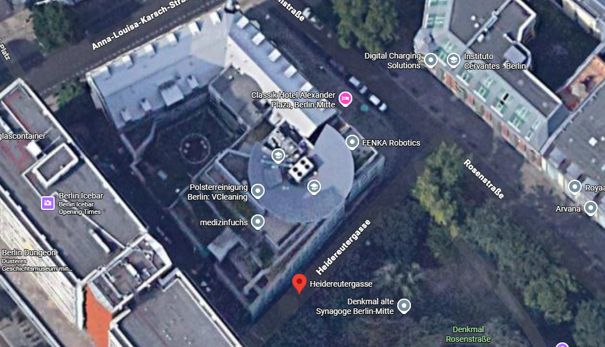 Rosenstrasse heute Maps