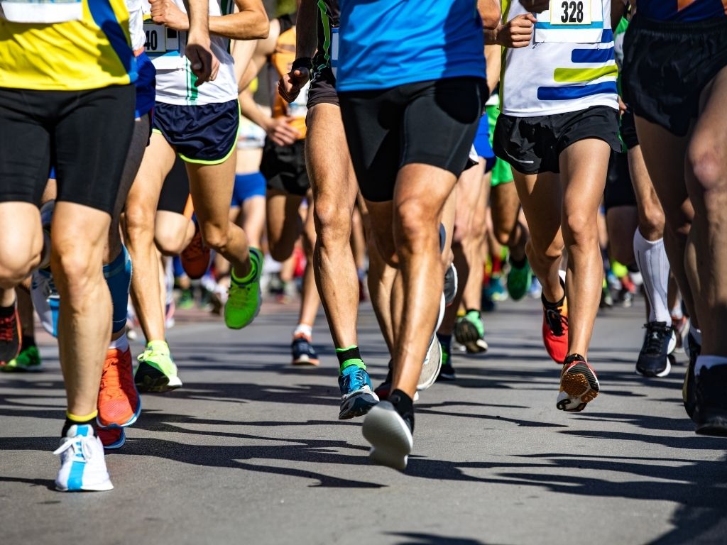 Läufer eines Marathons